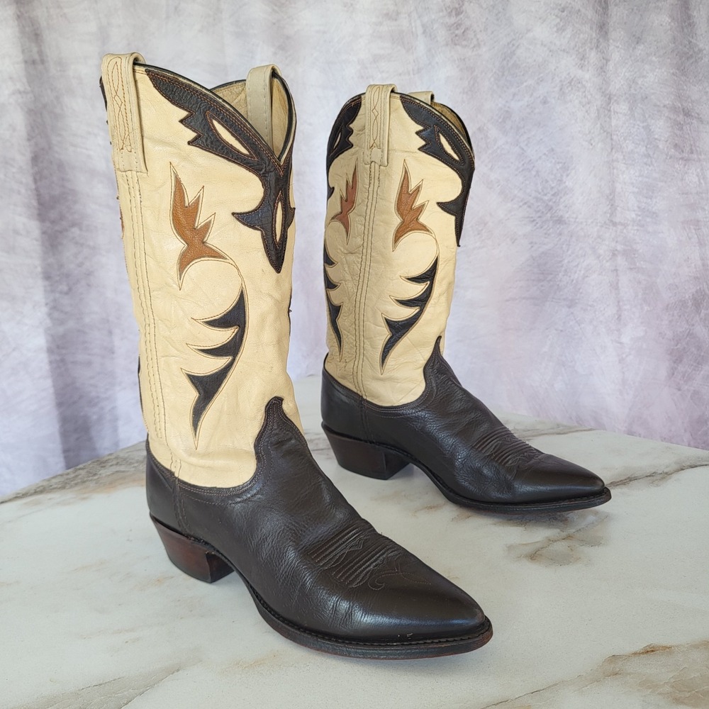 Dan Post Size 8.5 M Women's INLAY Western Cowboy Boots